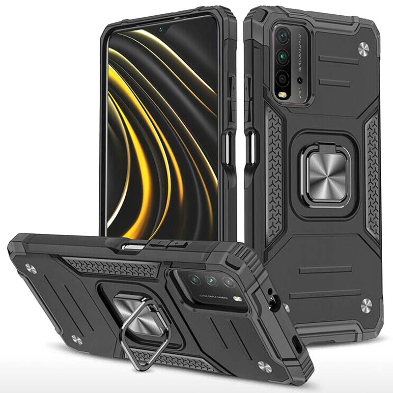 

Ударопрочный чехол Union Ring for Magnet для Xiaomi Redmi Note 9 4G / Redmi 9 Power/Redmi 9T Черный (164496)