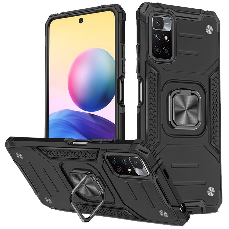 

Ударопрочный чехол Union Ring for Magnet для Xiaomi Redmi 10 / Note 11 4G Черный (198006)
