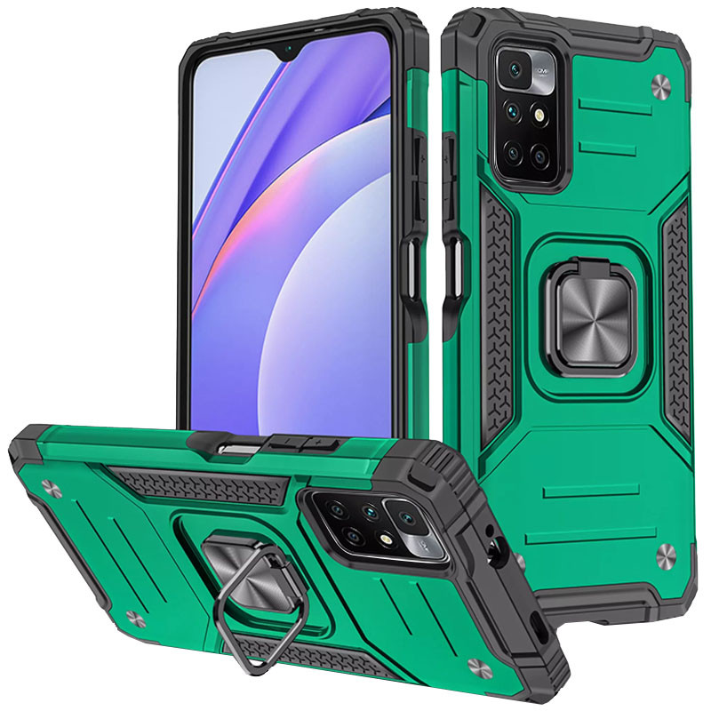 

Ударопрочный чехол Union Ring for Magnet для Xiaomi Redmi 10 / Note 11 4G Зеленый (198001)