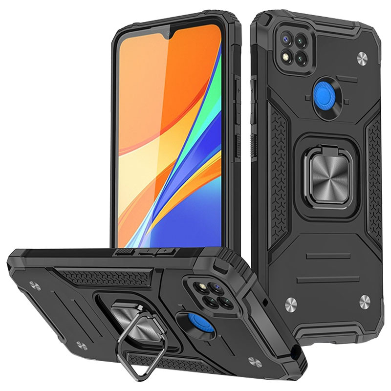 

Ударостійкий чохол Union Ring for Magnet для Xiaomi Redmi 9C (Чорний)