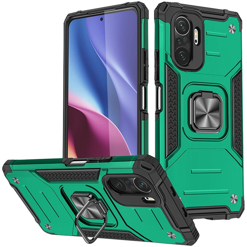 

Ударостійкий чохол Union Ring for Magnet для Xiaomi Redmi Note 10 Pro (Зелений)