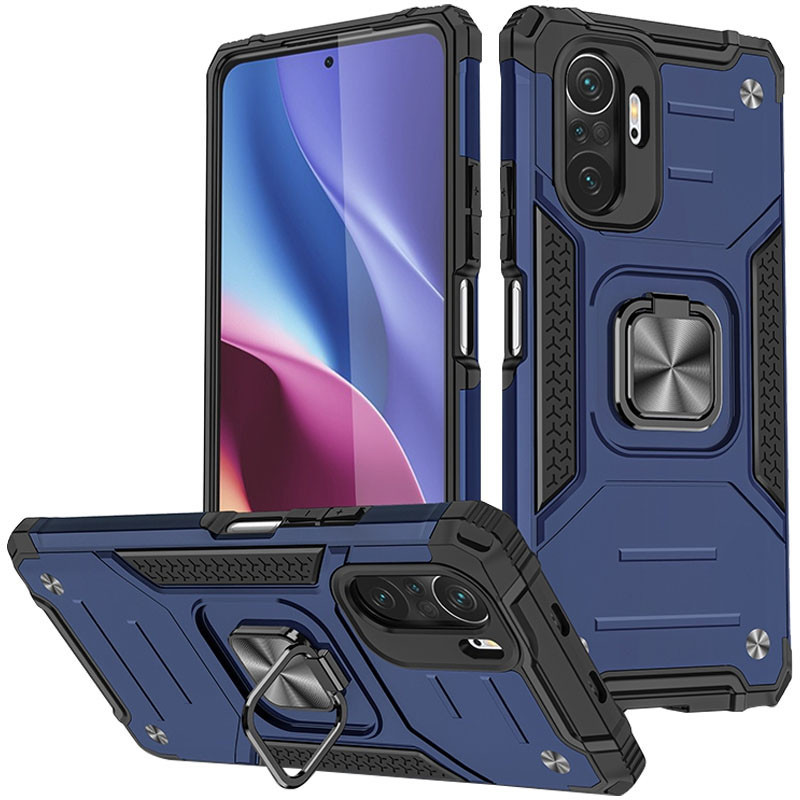 

Ударостійкий чохол Union Ring for Magnet для Xiaomi Redmi Note 10 Pro Max (Синій)