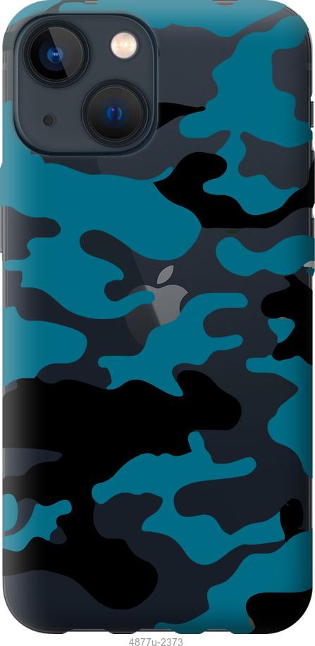 Чехол на iPhone 13 Mini Камуфляж прозрачный фон