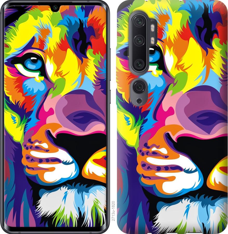 

Чохол на Xiaomi Mi Note 10 Lite Різнобарвний лев