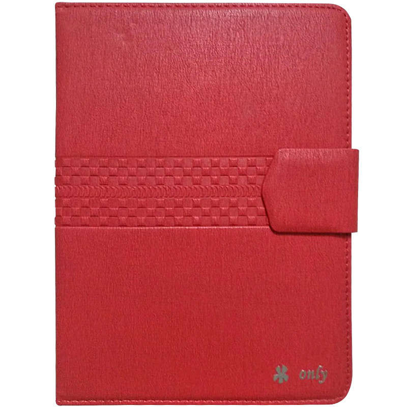 

Универсальный чехол книжка Only с тиснением для планшета 9-10" Красный (77732)