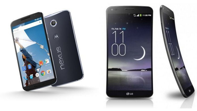 обзор LG G Flex 2 и Google Nexus 6
