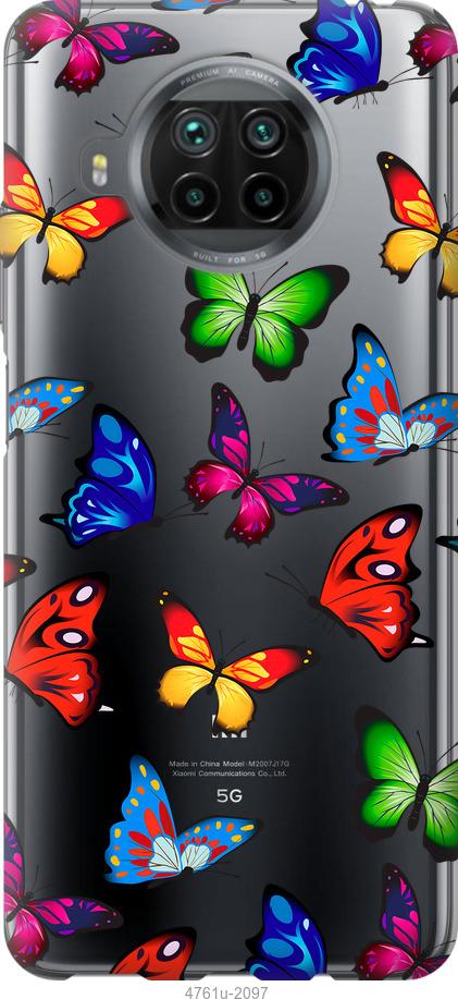 

Чехол на Xiaomi Mi 10T Lite Красочные мотыльки