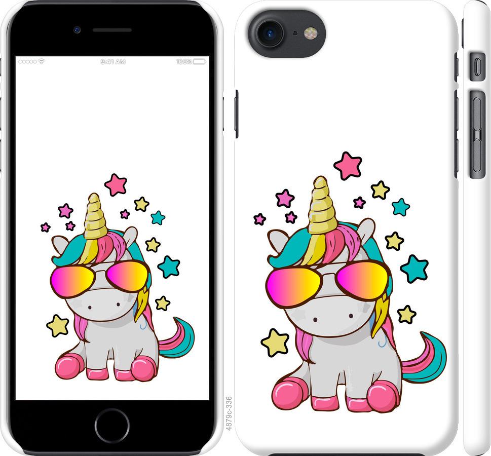 

Чехол на iPhone 8 Единорог в очках