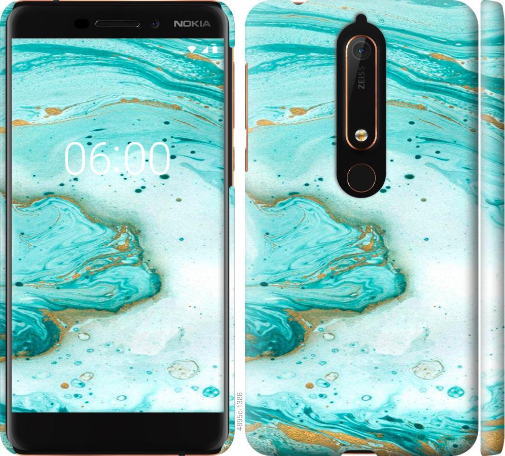 

Чехол на Nokia 6 2018 Мраморный