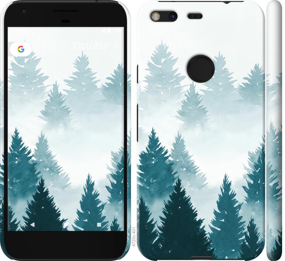 

Чохол на Google Pixel XL Акварельні Ялинки