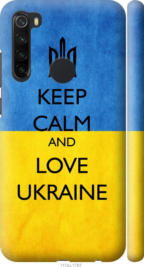 Чехол на Xiaomi Redmi Note 8 Keep calm and love Ukraine v2