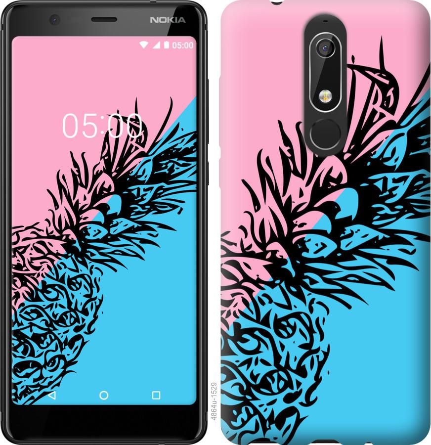 

Чехол на Nokia 5.1 Ананас 1