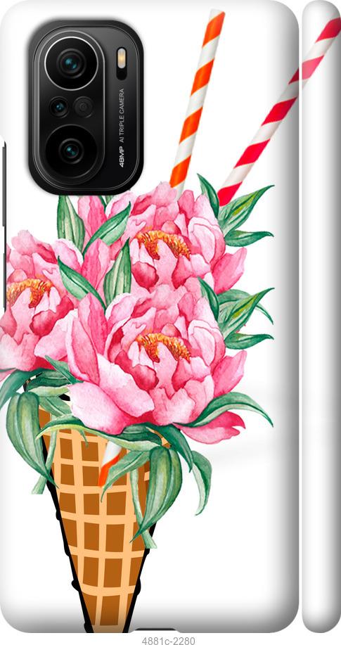 

Чохол на Xiaomi Poco F3 Морозиво-піони