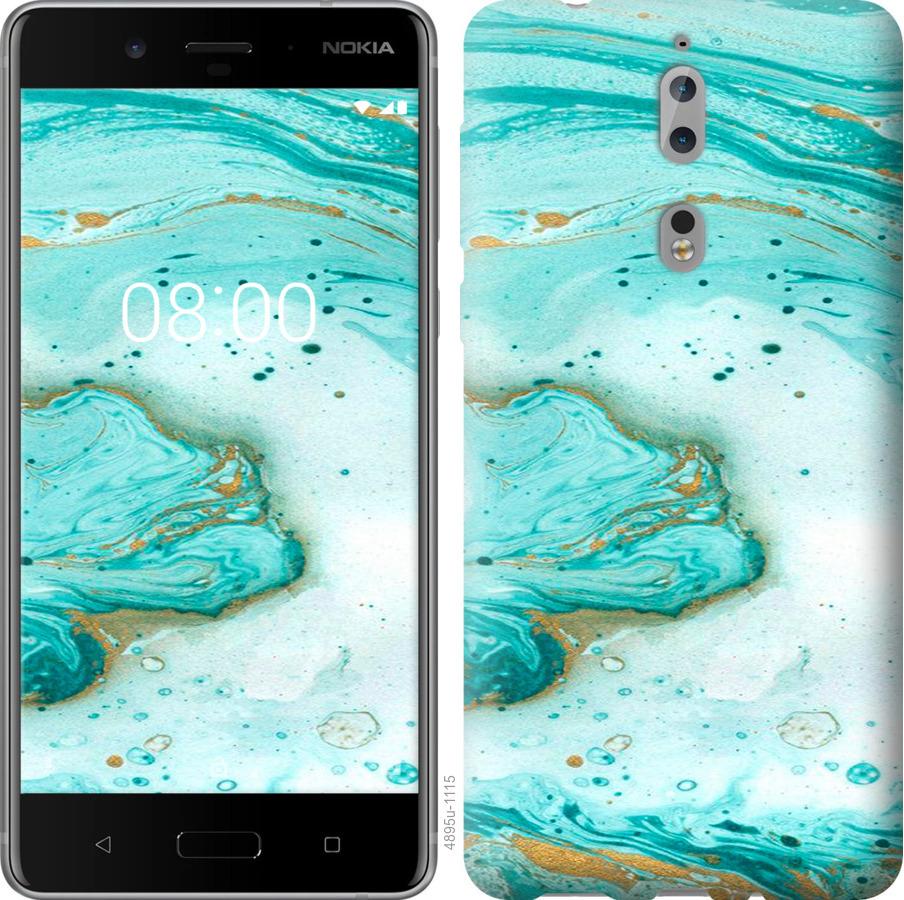 

Чехол на Nokia 8 Мраморный