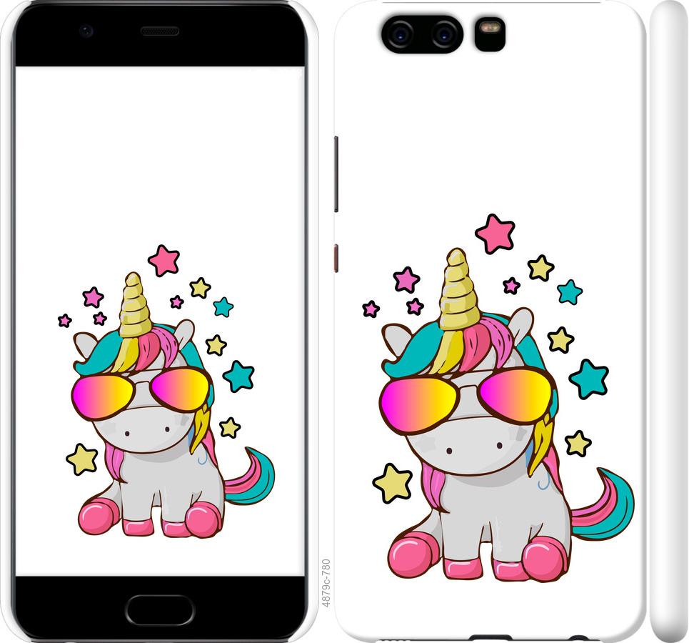 

Чехол на Huawei P10 Единорог в очках