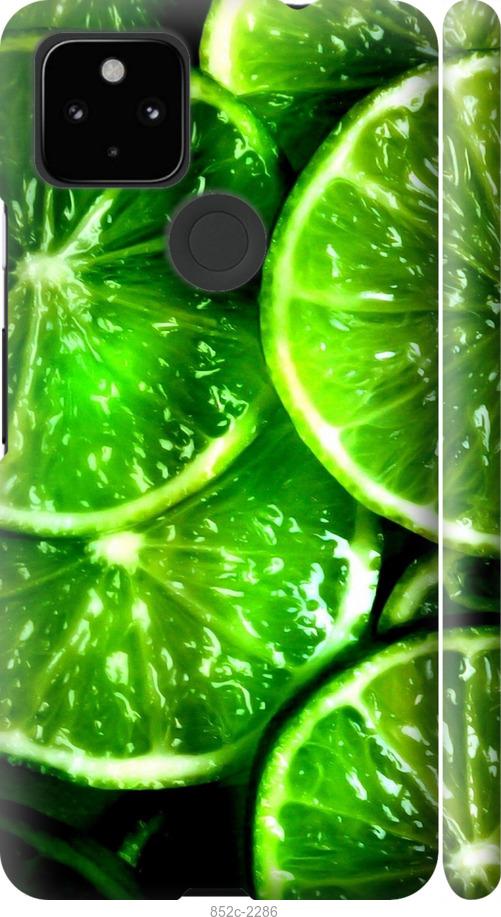Чохол на Google Pixel 5A Зелені часточки лимона