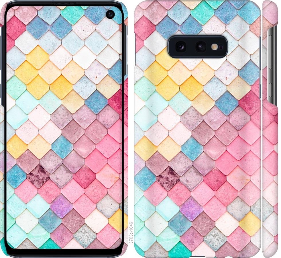 

Чехол на Samsung Galaxy S10e Красочная черепица
