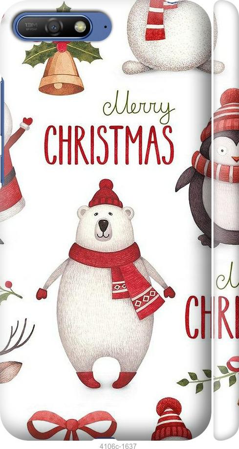 

Чехол на Huawei Y6 2018 Merry Christmas
