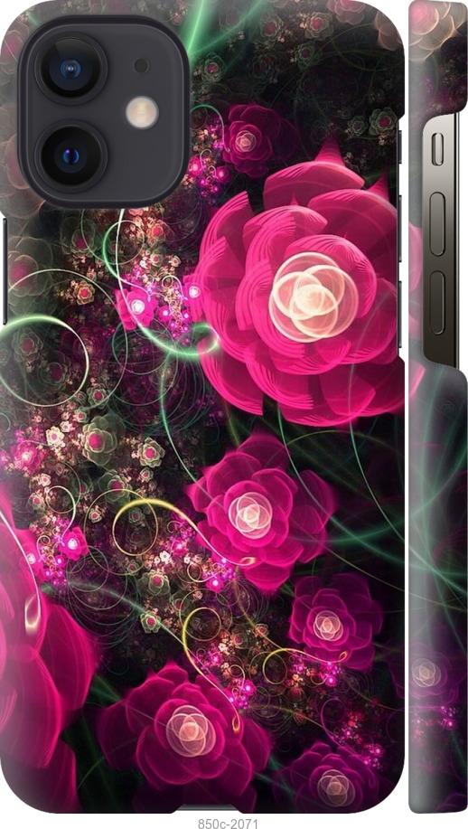 Чехол на iPhone 12 Mini Абстрактные цветы 3