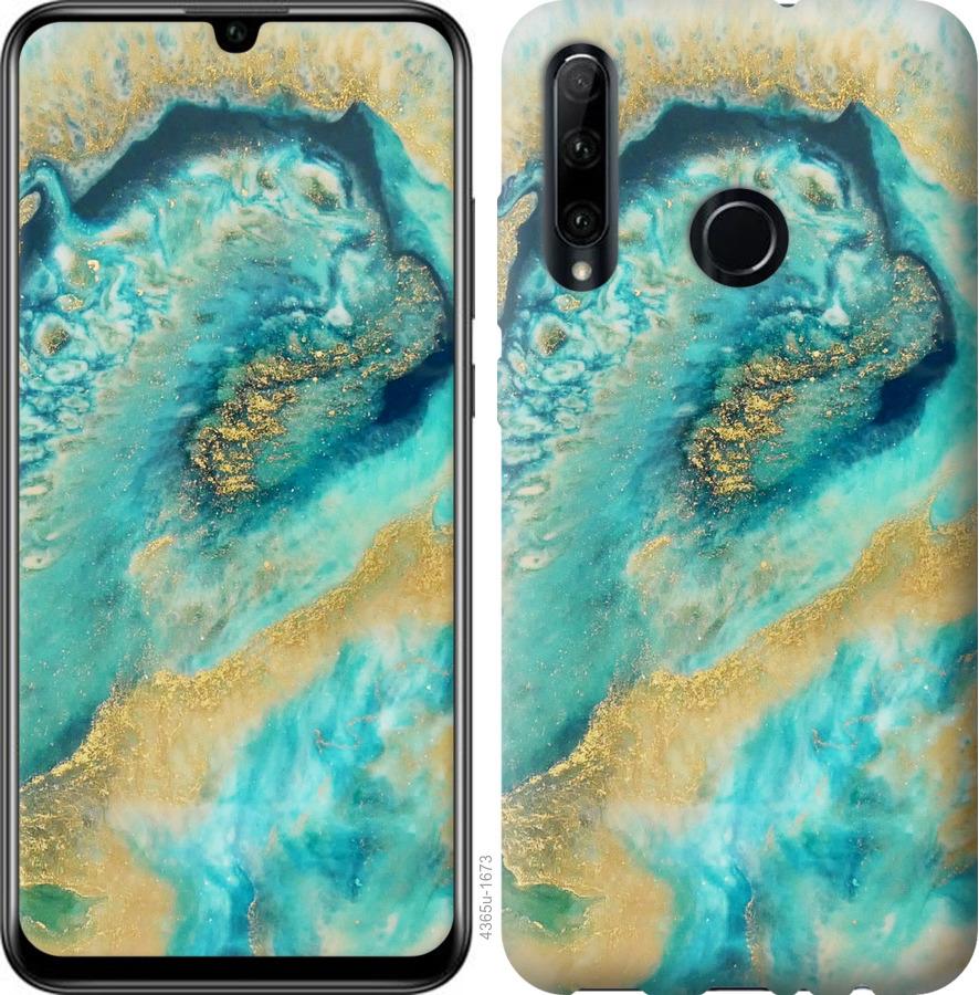 

Чехол на Huawei Honor 20 Lite Green marble