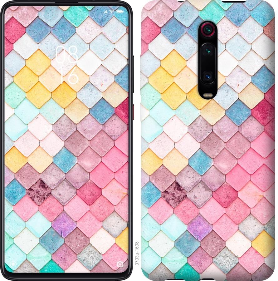 

Чехол на Xiaomi Mi 9T Pro Красочная черепица