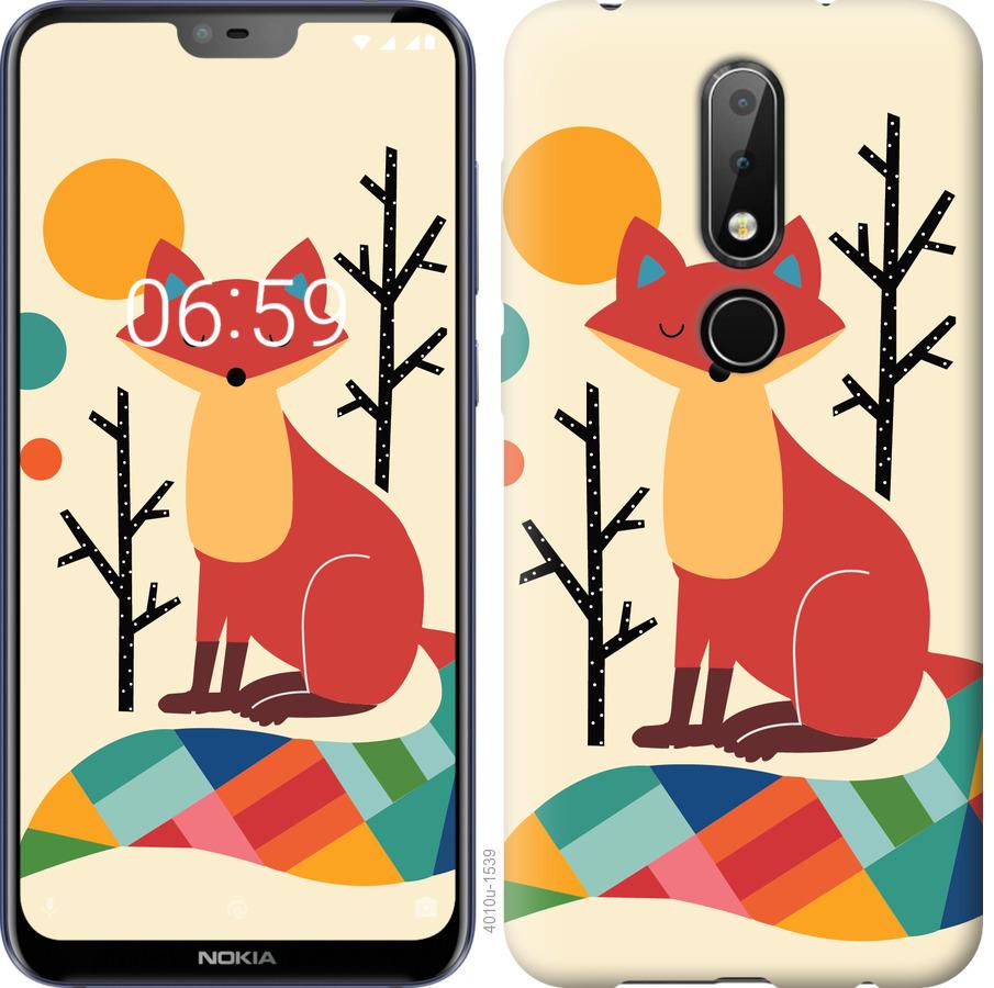 

Чехол на Nokia 6.1 Plus Rainbow fox
