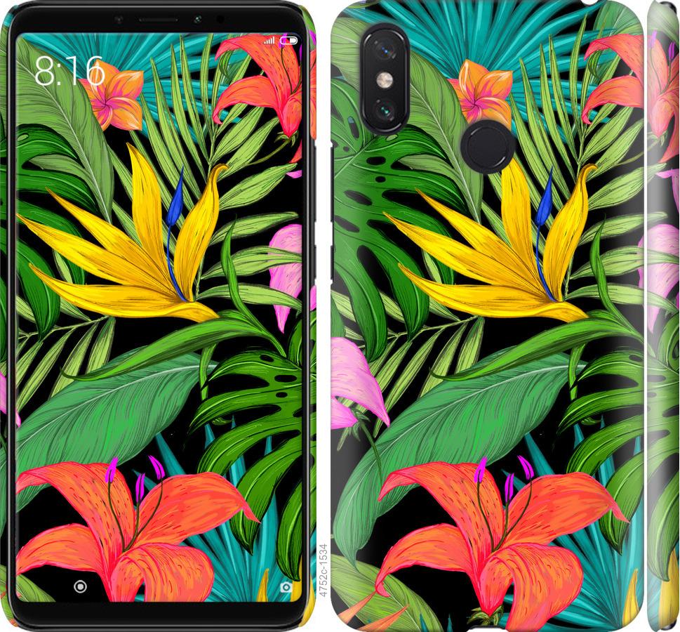 

Чохол на Xiaomi Mi Max 3 Тропічні листя 1