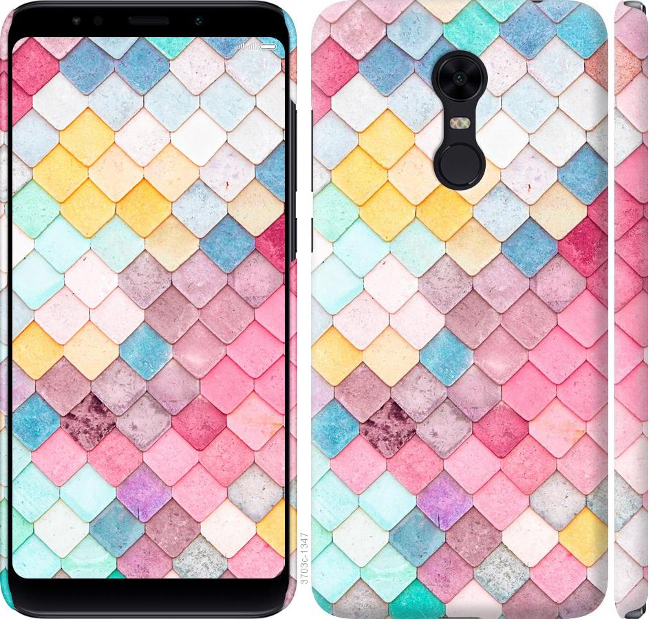 

Чехол на Xiaomi Redmi 5 Plus Красочная черепица