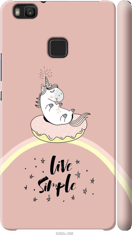 

Чехол на Huawei P9 Lite Единорожка в пончике