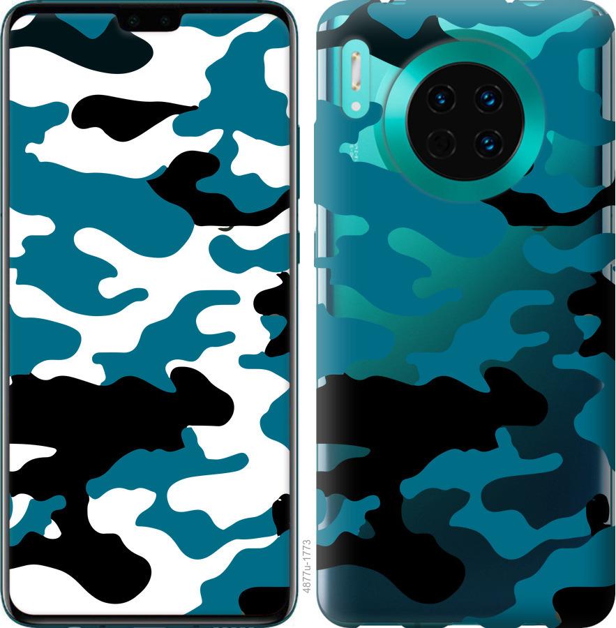 

Чехол на Huawei Mate 30 Камуфляж прозрачный фон