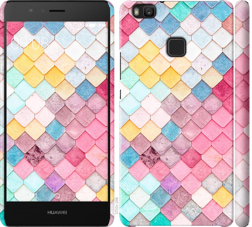 

Чехол на Huawei P9 Lite Красочная черепица