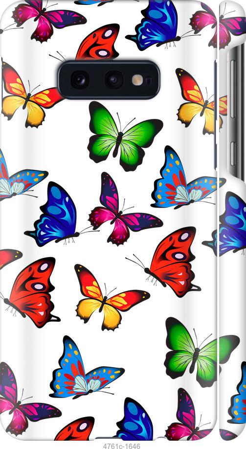 

Чехол на Samsung Galaxy S10e Красочные мотыльки