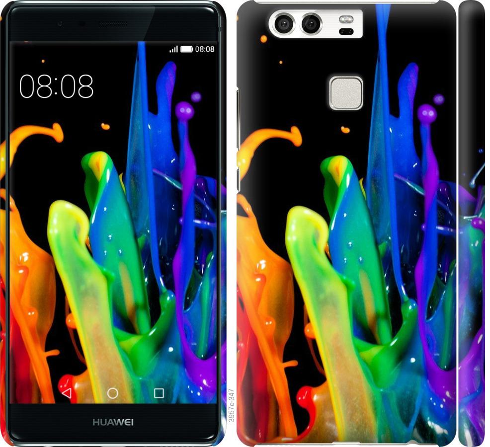 

Чохол на Huawei P9 бризки фарби