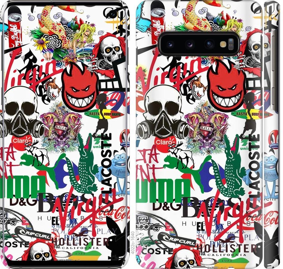 

Чохол на Samsung Galaxy S10 Many different logos