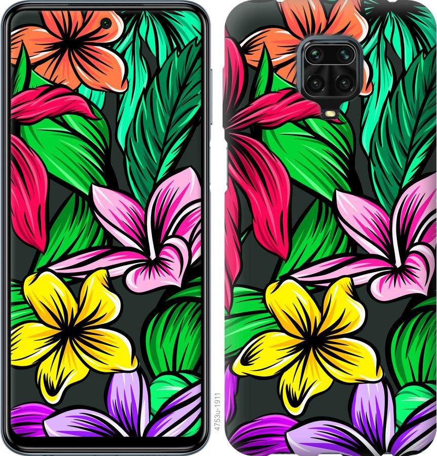 

Чохол на Xiaomi Redmi Note 9S Тропічні квіти 1