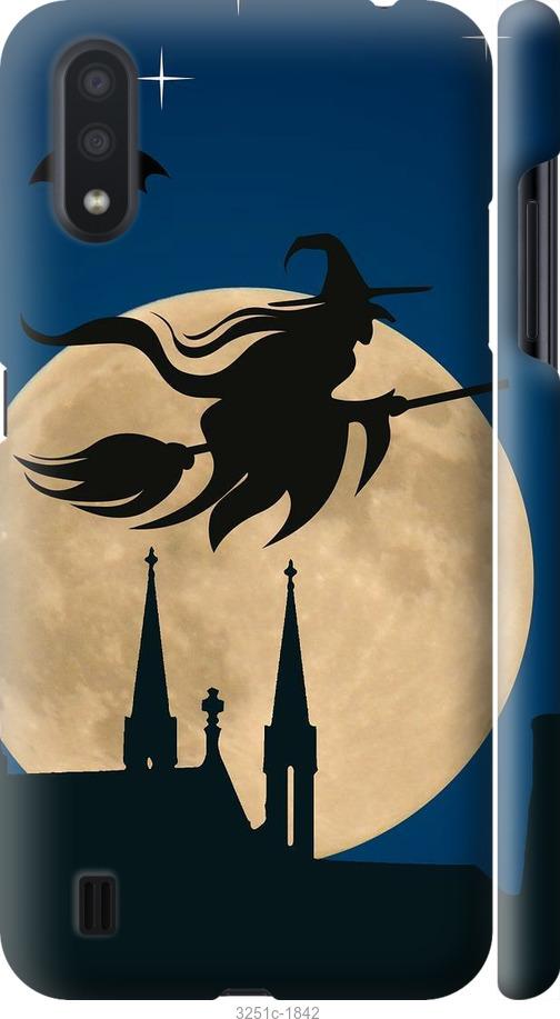 

Чехол на Samsung Galaxy A01 A015F Ведьма на метле v2