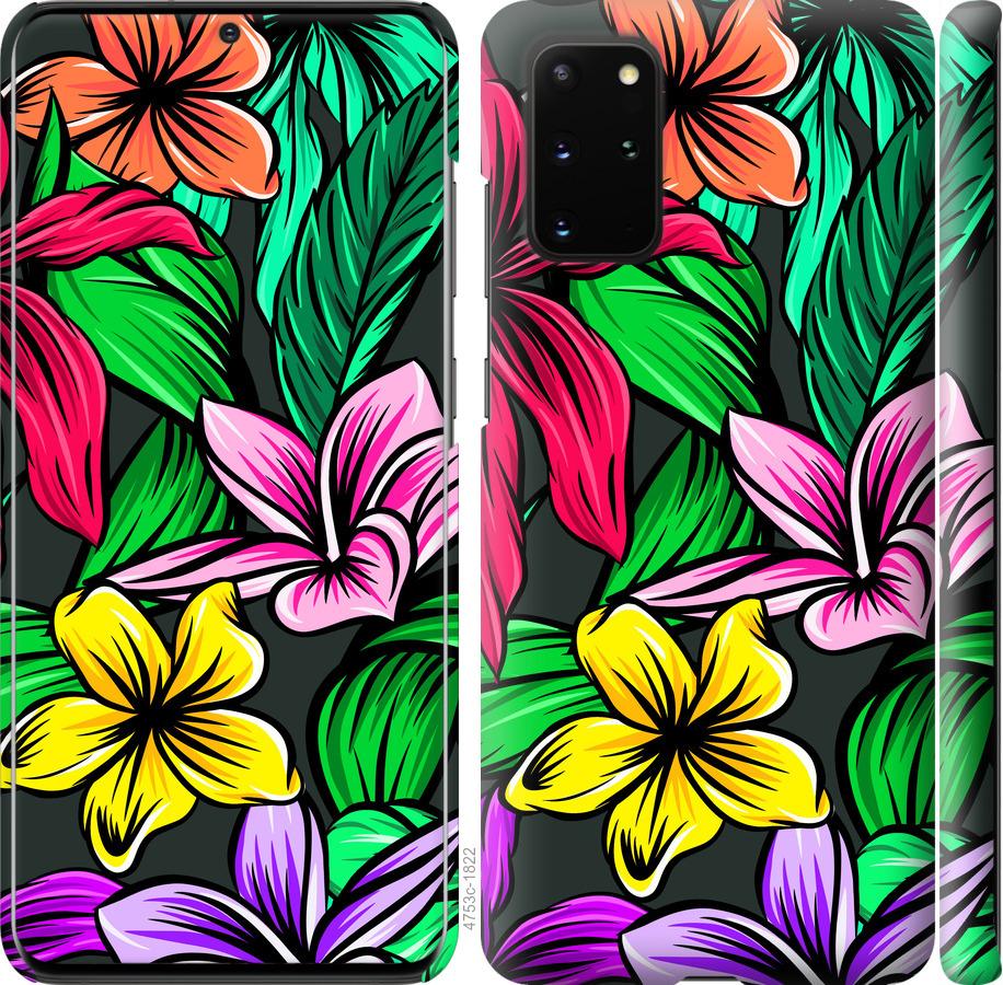 Чохол на Samsung Galaxy S20 Plus Тропічні квіти 1