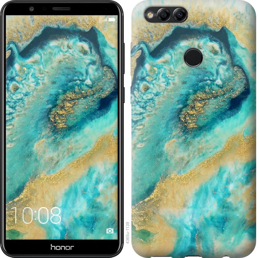 

Чохол на Huawei Honor 7X Green marble