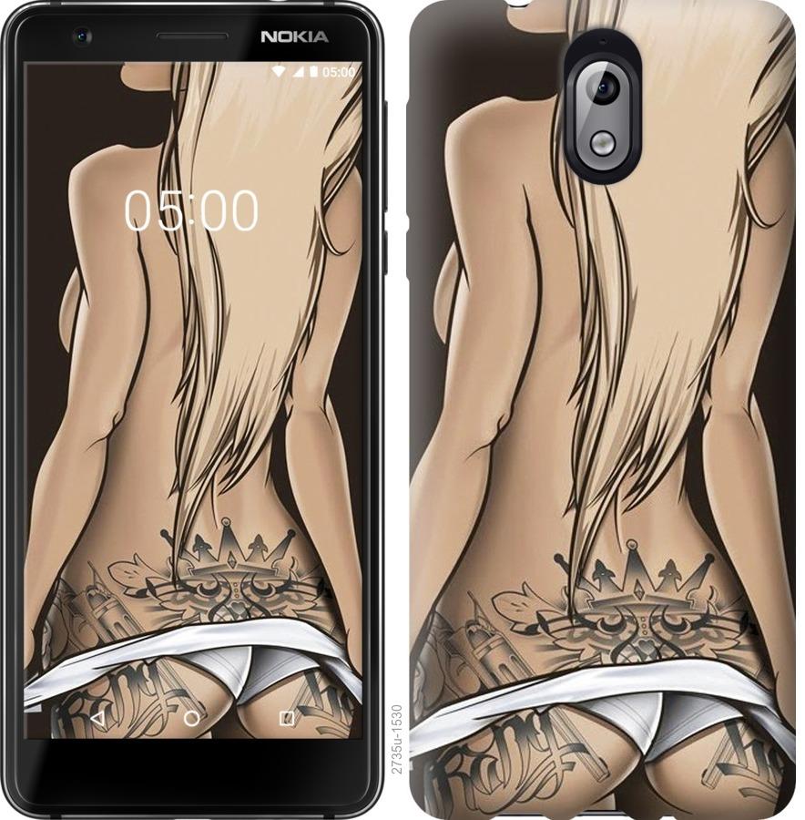 Чехол на Nokia 3.1 Девушка с татуировкой