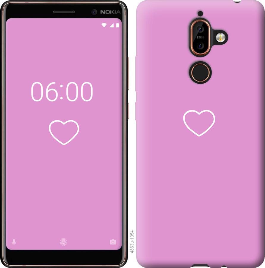 

Чохол на Nokia 7 Plus серце 2