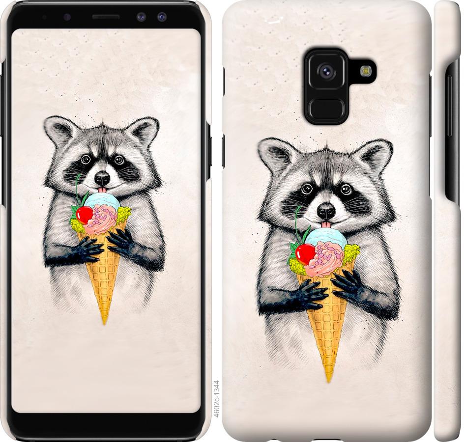 

Чохол на Samsung Galaxy A8 2018 A530F Єнот з морозивом