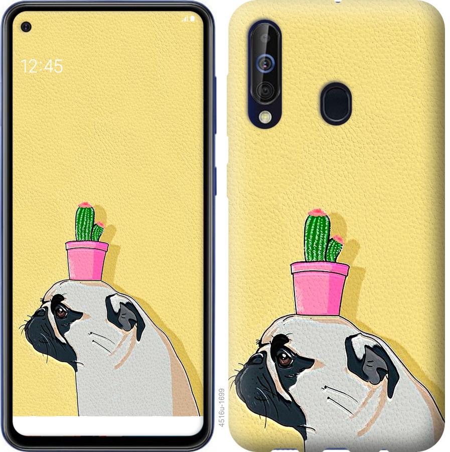 

Чохол на Samsung Galaxy A60 2019 A606F Мопс з кактусом