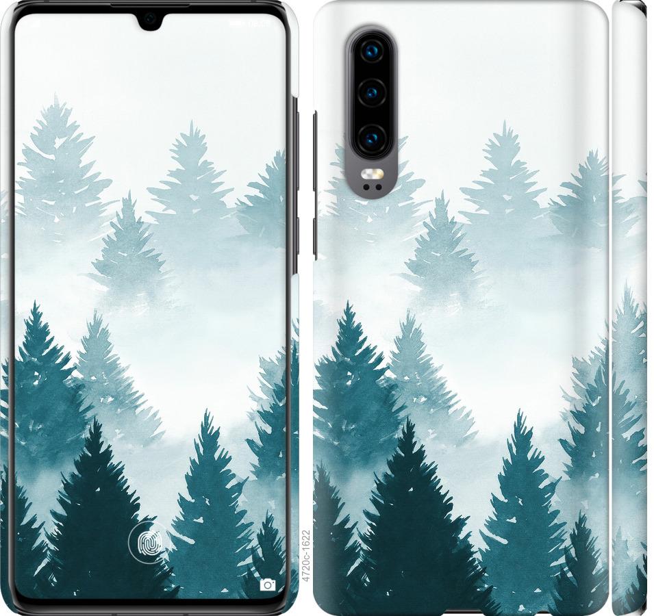 

Чохол на Huawei P30 Акварельні Ялинки