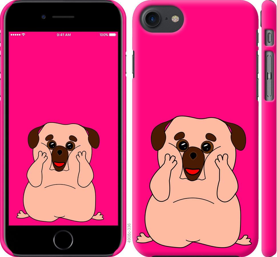 

Чехол на iPhone 7 Весёлый мопс
