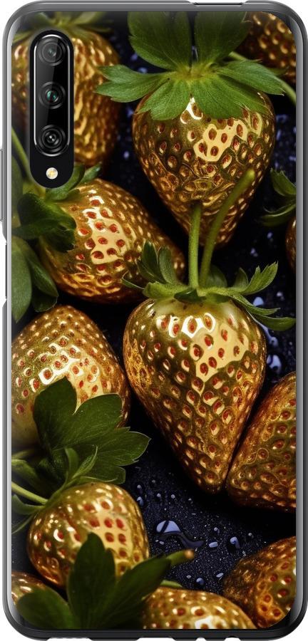 

Чехол на Huawei P Smart Pro Золотая клубника