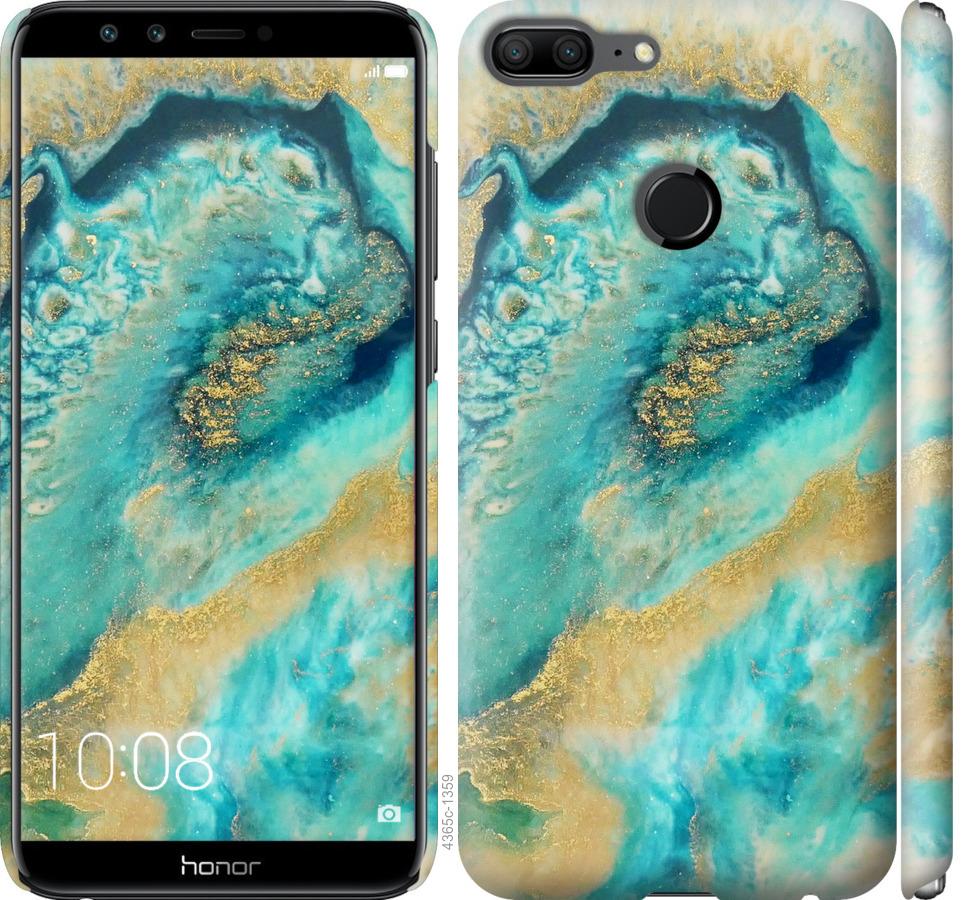

Чехол на Huawei Honor 9 Lite Green marble