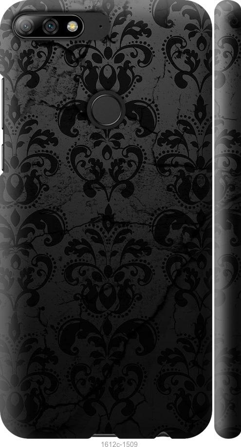

Чехол на Huawei Y7 Prime 2018 узор черный