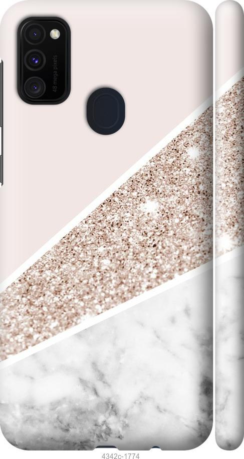 

Чехол на Samsung Galaxy M21 M215F Пастельный мрамор