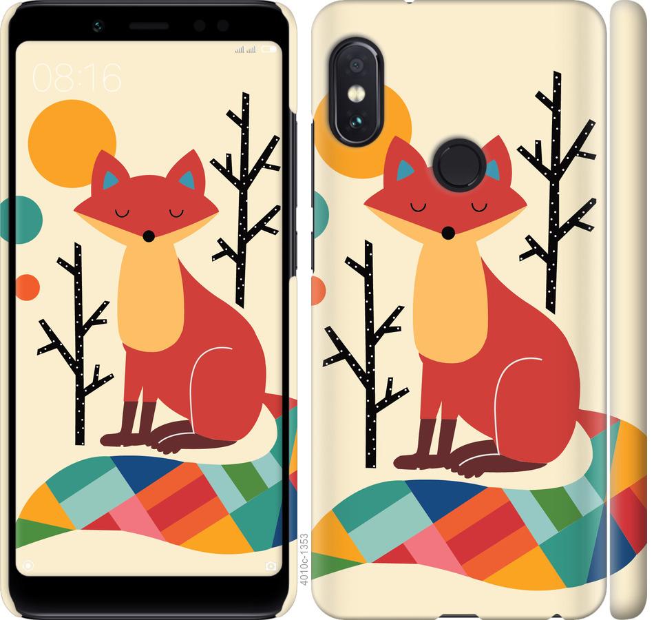 

Чехол на Xiaomi Redmi Note 5 Pro Rainbow fox