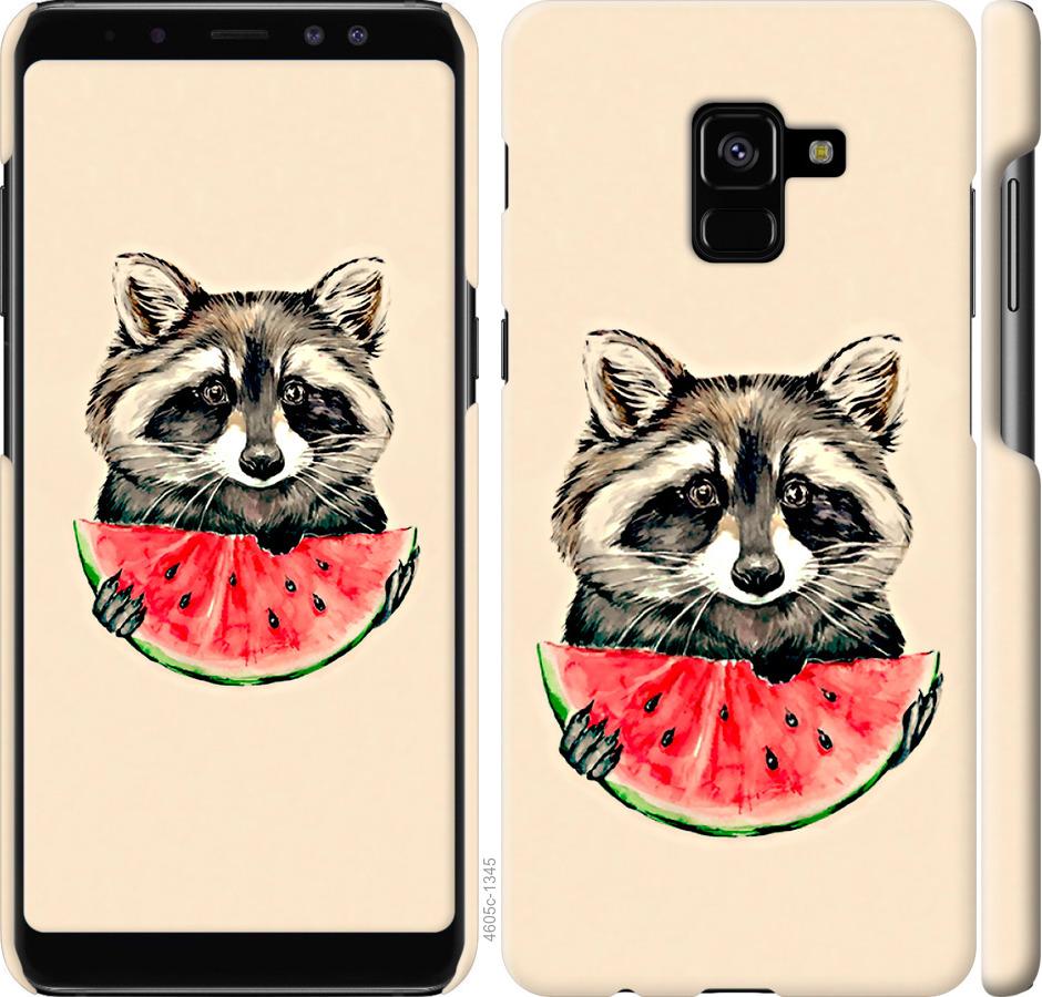 

Чехол на Samsung Galaxy A8 Plus 2018 A730F Енотик с арбузом